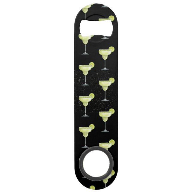 Margarita Cocktail Pattern Bar Key (Front)