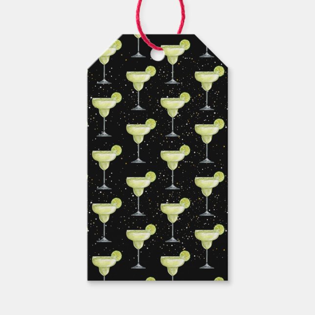 Margarita Cocktail Pattern Gift Tags (Front)