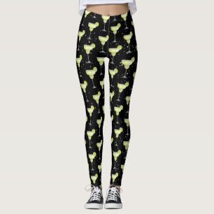 Margarita Cocktail Pattern Leggings