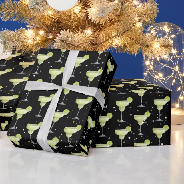 Margarita Cocktail Pattern Wrapping Paper (Holidays)