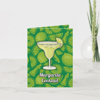 Margarita Cocktail Recipe Card
