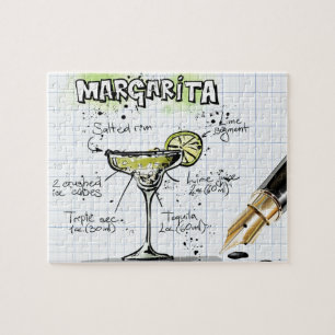 Margarita Cocktail Recipe Jigsaw Puzzle