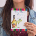 Margarita Cocktail Recipe Watercolor Postcard<br><div class="desc">This design was created though digital art. It may be personalized in the area provided by changing the photo and/or text. Or it can be customized by choosing the click to customize further option and delete or change the colour the background, add text, change the text colour or style, or...</div>