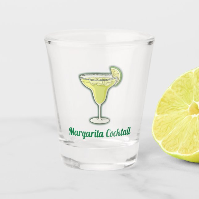 Margarita Cocktail Shot Glass (Front)