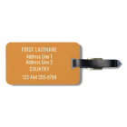 Margarita custom text luggage tag