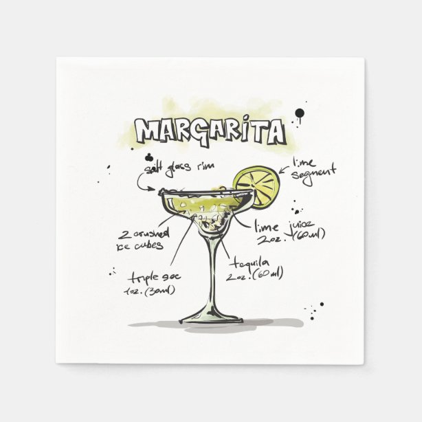 Margarita Napkins Zazzle.ca