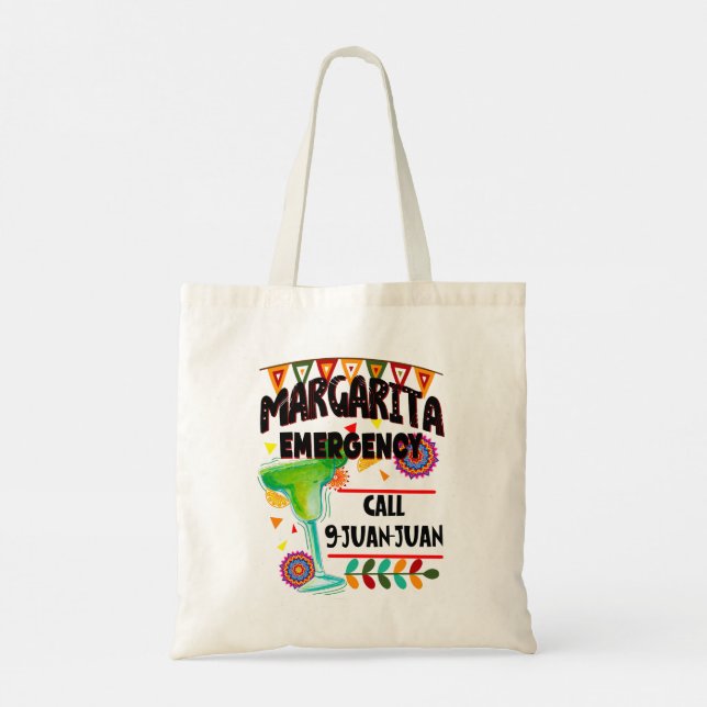 Margarita Emergency Call 9 Juan Juan Tote Bag (Back)