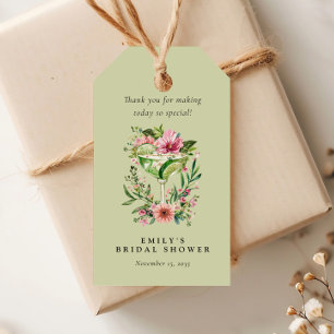 Margarita Fiesta Floral Bridal Shower Gift Tags