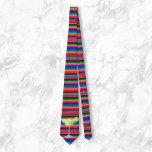 Margarita Fiesta Mexican blanket Colourful Tie<br><div class="desc">This design may be personalized by choosing the Edit Design option. You may also transfer onto other items. Contact me at colorflowcreations@gmail.com or use the chat option at the top of the page if you wish to have this design on another product or need assistance with this design. See more...</div>