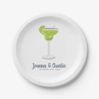Margarita Fiesta Personalized Paper Plates