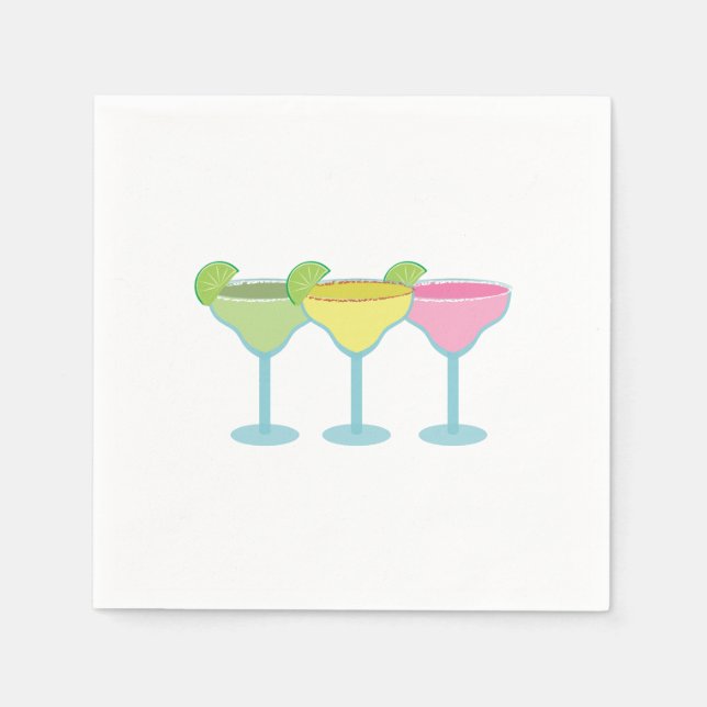 Margarita Glasses Napkin (Front)
