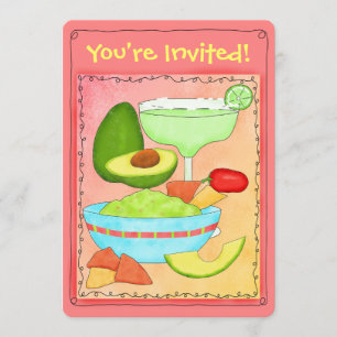 Margarita Guacamole 40th Birthday Party Invitation