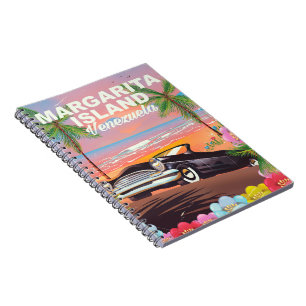 Margarita Island - Venezuela travel poster Notebook