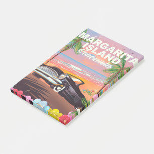 Margarita Island - Venezuela travel poster Post-it Notes