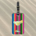 Margarita Lover Limes Tequila Mexico Serape Luggage Tag<br><div class="desc">This design may be personalized by choosing the Edit Design option. You may also transfer onto other items. Contact me at colorflowcreations@gmail.com or use the chat option at the top of the page if you wish to have this design on another product or need assistance with this design. See more...</div>