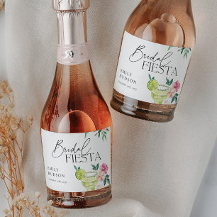 Margarita Mexican Fiesta Bridal Shower Sparkling Wine Label