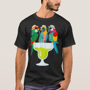 Margarita Parrots Funny Drinking Mom Halloween T-Shirt