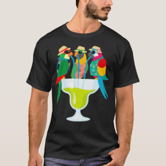 Margarita Parrots Funny Drinking Mom Halloween T-Shirt