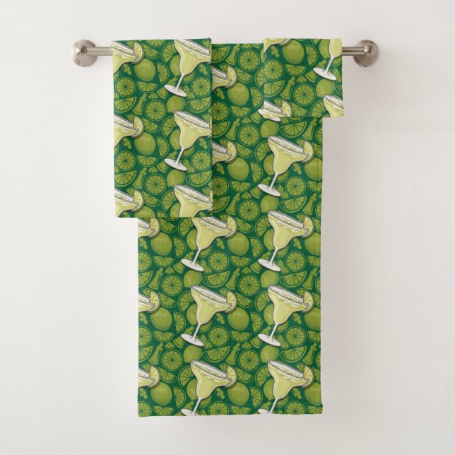 Margarita Pattern Bath Towel Set (Insitu)