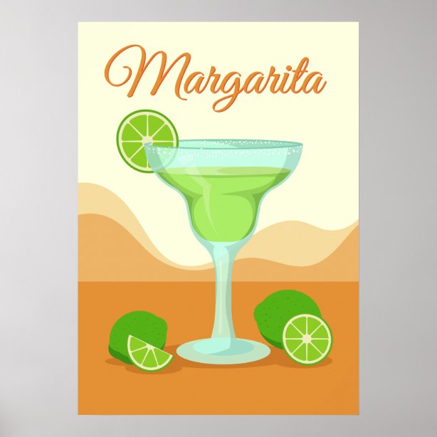 Margarita Posters Prints And Poster Printing Zazzle Ca