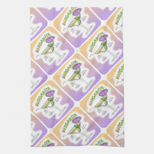 MARGARITA RECIPE COCKTAIL ART KITCHEN TOWEL