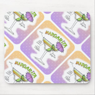 MARGARITA RECIPE COCKTAIL ART MOUSE PAD