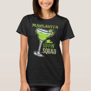 Margarita Sippin' Squad Funny Cinco De Mayo Party T-Shirt