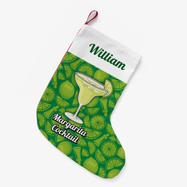 Margarita Small Christmas Stocking (Front (Hanging))