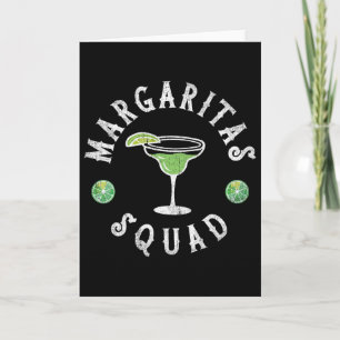 Margarita Squad Funny Cinco De Mayo Men Women Lime Card