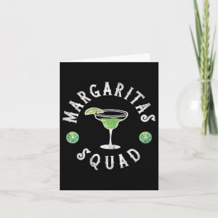 Margarita Squad Funny Cinco De Mayo Men Women Lime Card