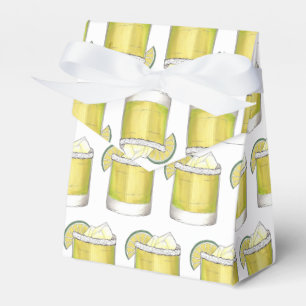 Margarita Summer Cocktail Mixed Drink Lime Green Favor Box