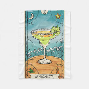 Margarita Tarot Card Cinco De Mayo Party Fleece Blanket