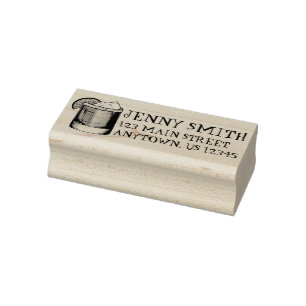 Margarita Tequila Lime Mixed Drink Personalized Rubber Stamp
