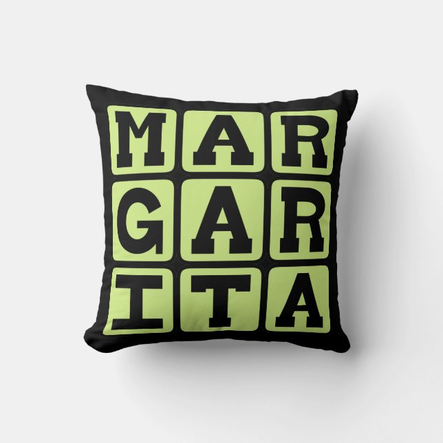 Margarita, Tequila Mixed Drink Throw Pillow (Front)