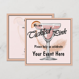 Margarita Tickled Pink Fiesta Party Invitation
