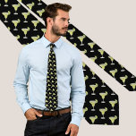 Margarita Tie<br><div class="desc">A glass of Margarita cocktail. Seamless pattern. Custom background colour.</div>