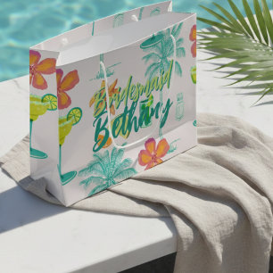 Margarita Veil Tropical Bachelorette Large Gift Bag