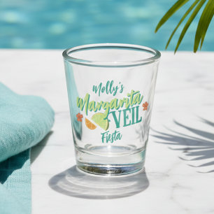 Margarita Veil Tropical Bachelorette Shot Glass