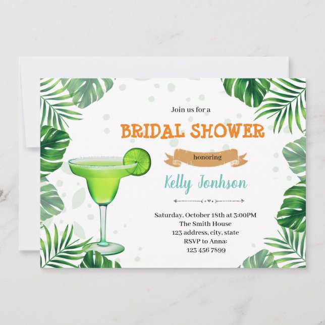 Margarita village tropical invitation (Devant)