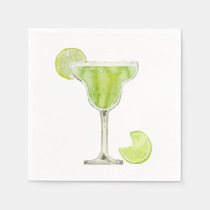 Margarita Watercolor Napkin