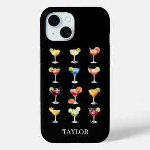 Margaritas Anyone Monogrammed iPhone 15 Case