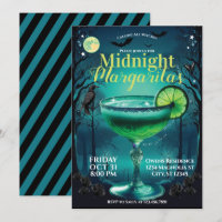 Margaritas At Midnight Cocktail Party Invitation