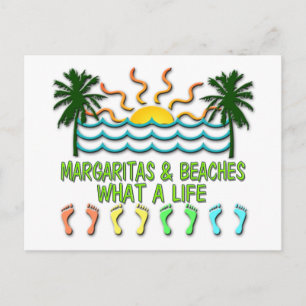 Margaritas & Beaches Postcard