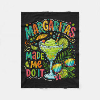 Margaritas Made Me Do It Cinco De Mayo Fleece Blanket