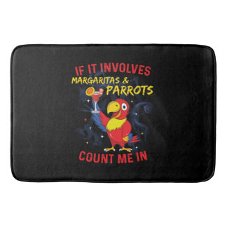 Margaritas & Parrots Bath Mat