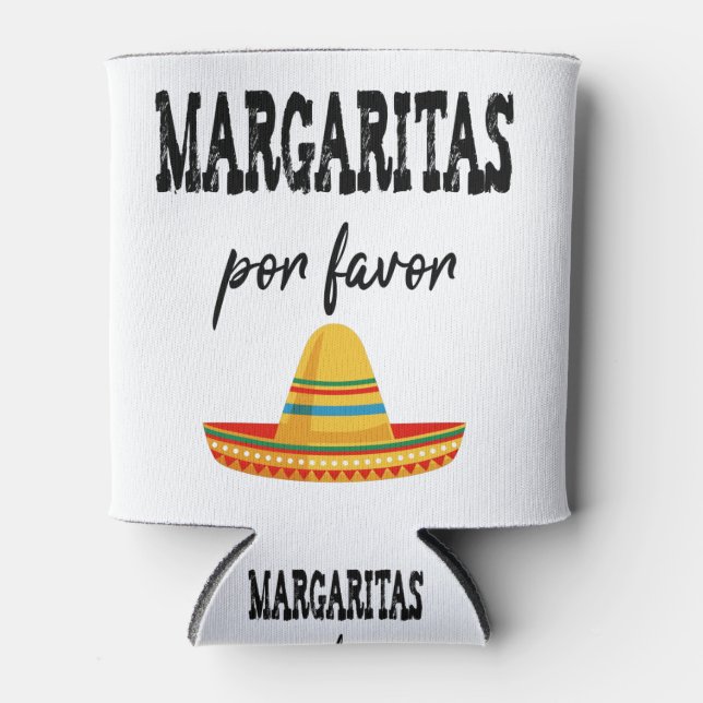 Margaritas Por Favour Cinco De Mayo 2021 Can Cooler (Front)