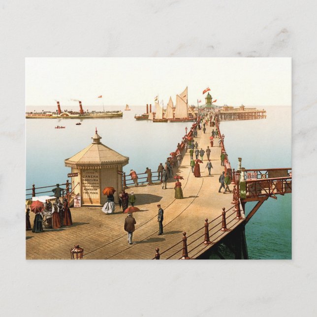 Margate Jetty Vintage British Seaside Postcard (Front)