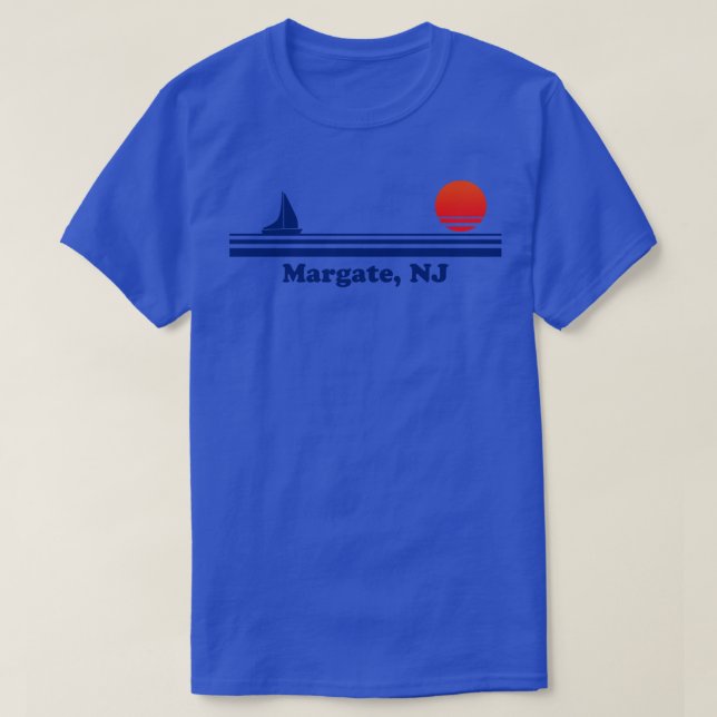 Margate NJ Sailboat Sunrise T-Shirt (Design Front)