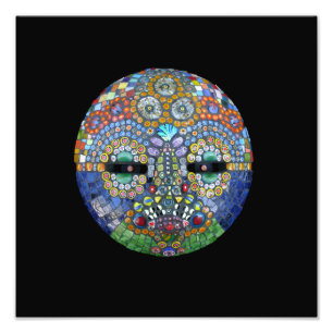 Marge Mosaic Mask Photo Print