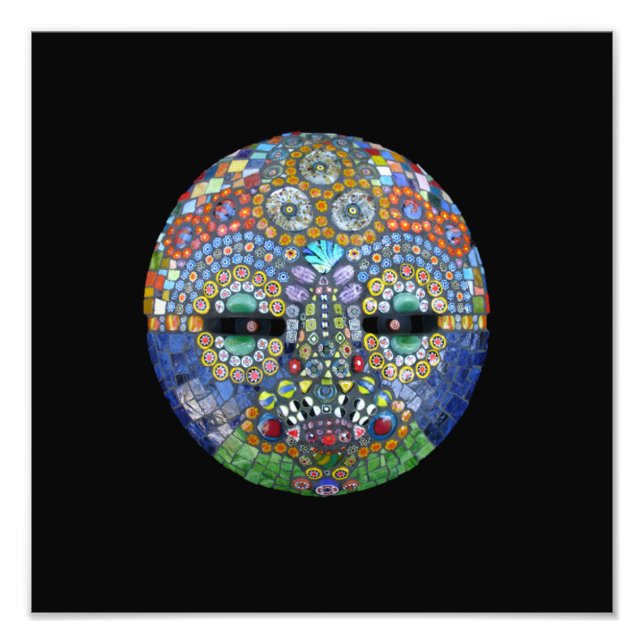 Marge Mosaic Mask Photo Print (Front)